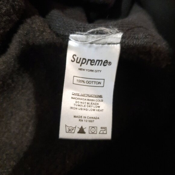 Supreme x Comme des Garcons SHIRT Box Logo Hoodie sweatshirt SS 17 Black Size XL - Picture 11 of 16